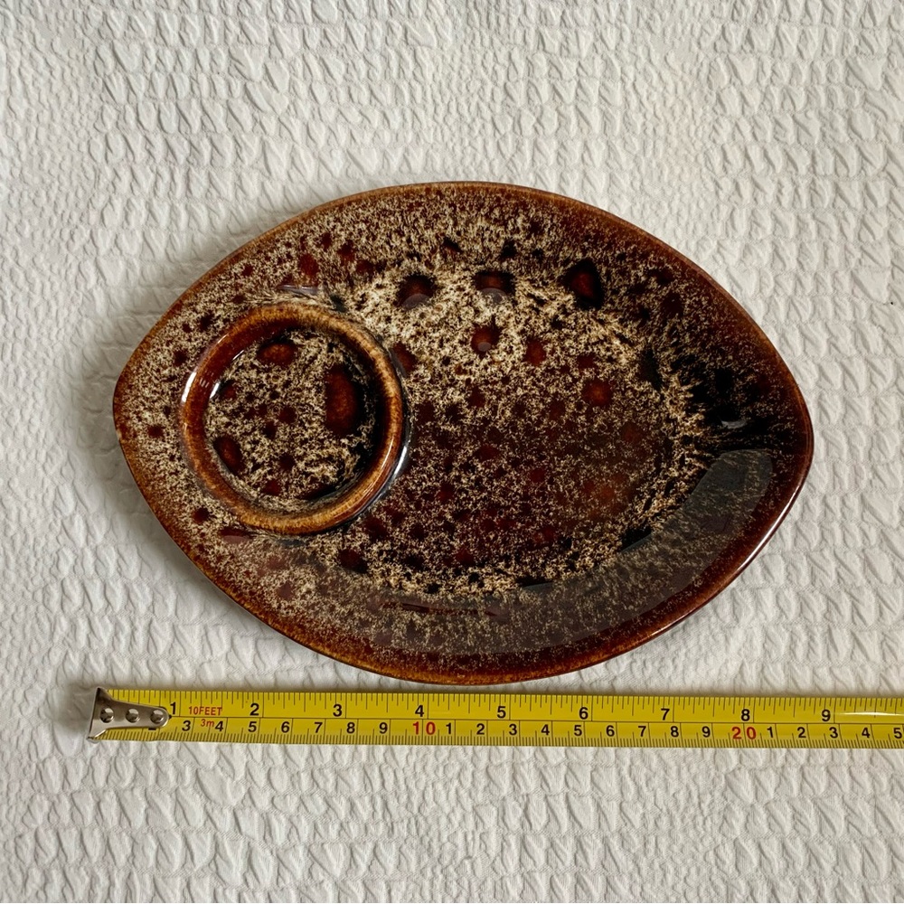 Fosters Pottery Cornwall Honeycomb Drip Glaze Cup/Mug & Saucer Plate Set - Picture 2 of 8